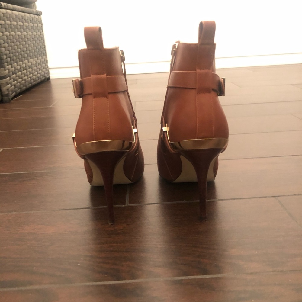 Marc Fisher Tan Leather Booties - image 4